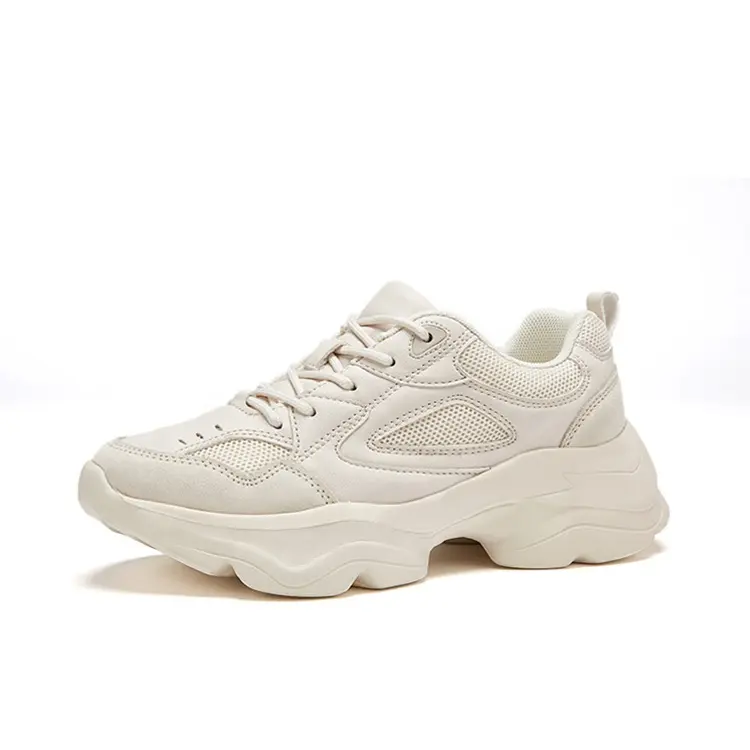 China Lace-up Mesh Lightweight Comfortable Breathable Walking Sneakers Clunky Shoes