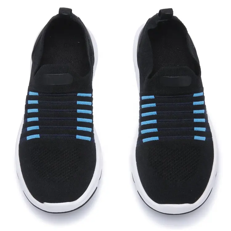 China Customized Brand Fashion Lightweight Zapatos Hombre Sneakers Knit Mesh Casual Shoes For Men